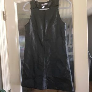 BCBG faux leather dress